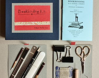 Kit di rilegatura in una scatola, set di strumenti di rilegatura, rilegatura di libri fai da te, strumento di rilegatura di base, kit di libri fai da te, kit di strumenti di rilegatura, kit notebook