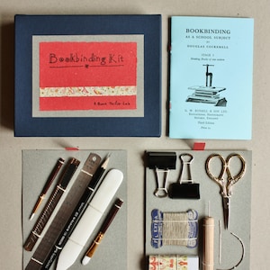 Bookbinding kit in a box, Bookbinding Tool Set, DIY Bookbinding, Basic bookbinding tool, DIY Book kit, Bindinging toolkit, Notebook Kit