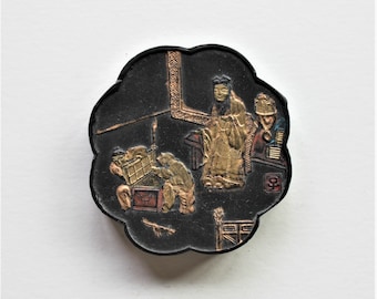 Antique Chinese Ink Stick – Rat Zodiac, Calligraphy Ink (1880-1920)
