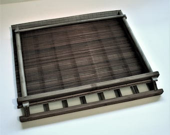 A3 Papermaking mould for Japanese paper, Papermaking mold from Vietnam, Bamboo screen for Washi paper, Sugeta, Deckle frame