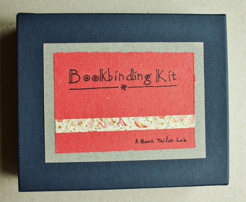 Bookbinding kit in a box, Bookbinding Tool Set, DIY Bookbinding, Basic bookbinding tool, DIY Book kit, Bindinging toolkit, Notebook Kit image 4