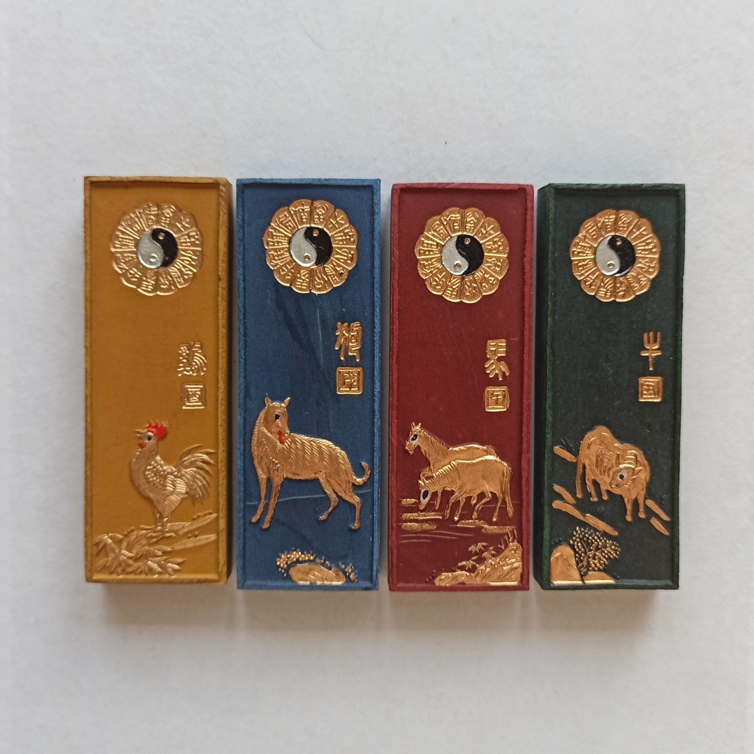 Set of 4 Color Ink Sticks for Calligraphy Ink Blocks With Etsy