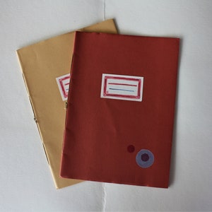 Two music notebook, Blunk music sheet, handmade music notebook, Musical pentagram, Notebook, Handmade bookbinding