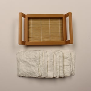 Mini kit per la fabbricazione della carta - Stampo per la fabbricazione della carta da cartolina fai da te, fabbricazione della carta tradizionale giapponese di Awagami Factory, Suketa con schermo di bambù