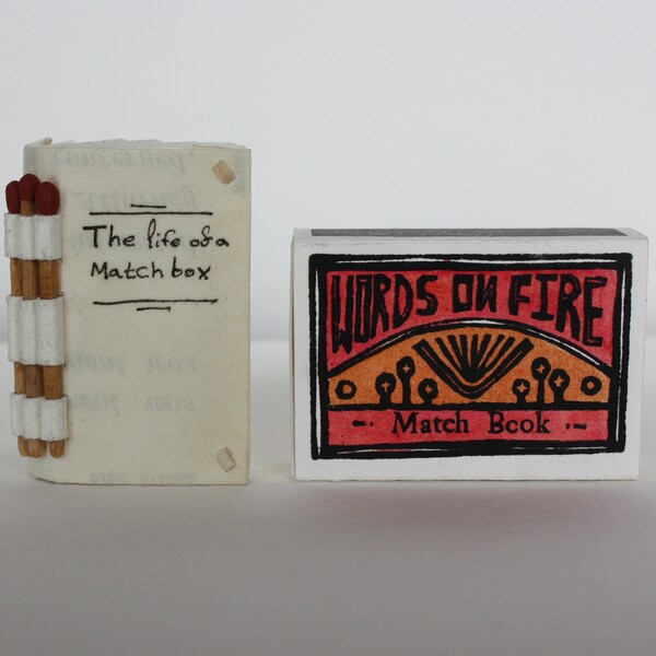 Book Cover Matchbox - Etsy