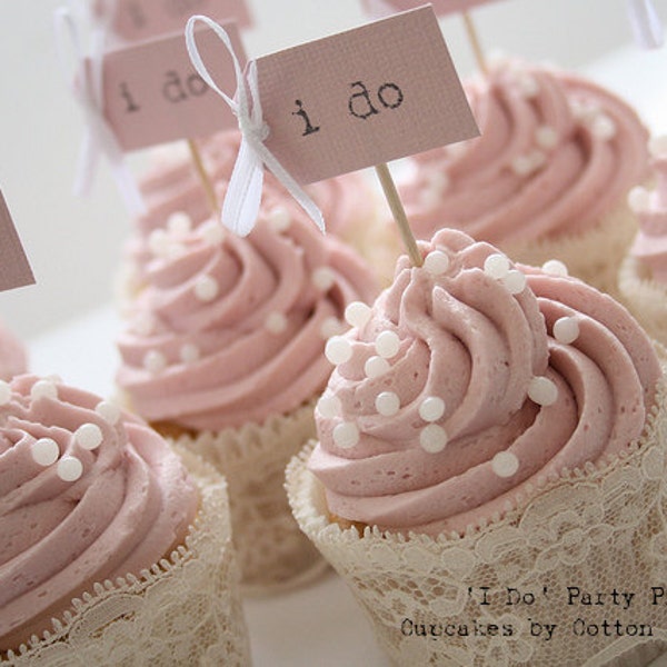 Wedding Cupcake Topper Etsy