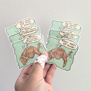 Funny Rocky Stickers Vinyl Project Hail Mary Inspired Sci-Fi Bookish PHM Sticker BookTok Reading Sticker Space Nerd Gift Why Stupid Question