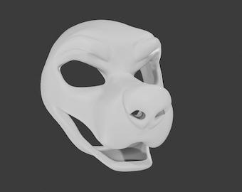 Angry Canine 2 Fursuit 3D Printable Base (nur Datei)
