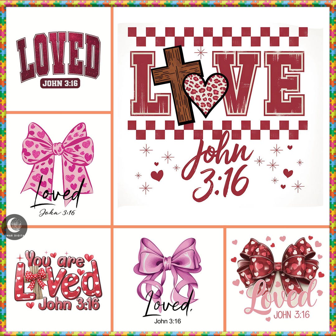 10+ Christian Valentines Png Bundle, Valentine's Day Png, Pink Coquette ...