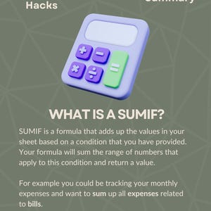 Excel SUMIF & SUMIFS Statement Guide | Beginner-friendly Formula ...