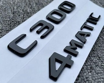 Brand new 3d gloss black amg letters trunk emblem badge sticker fits for mercedes benz amg c e s