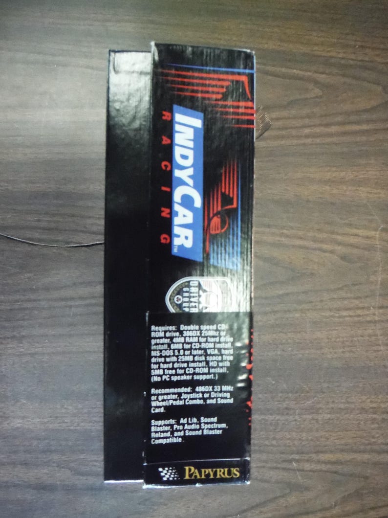 Papyrus PC CD-ROM Indy Car Racing Simulation Game. - Etsy