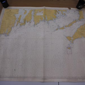 Old C.&G.S. Sea Chart Of Martha&#39;s Vineyard to Block Island – No 13058