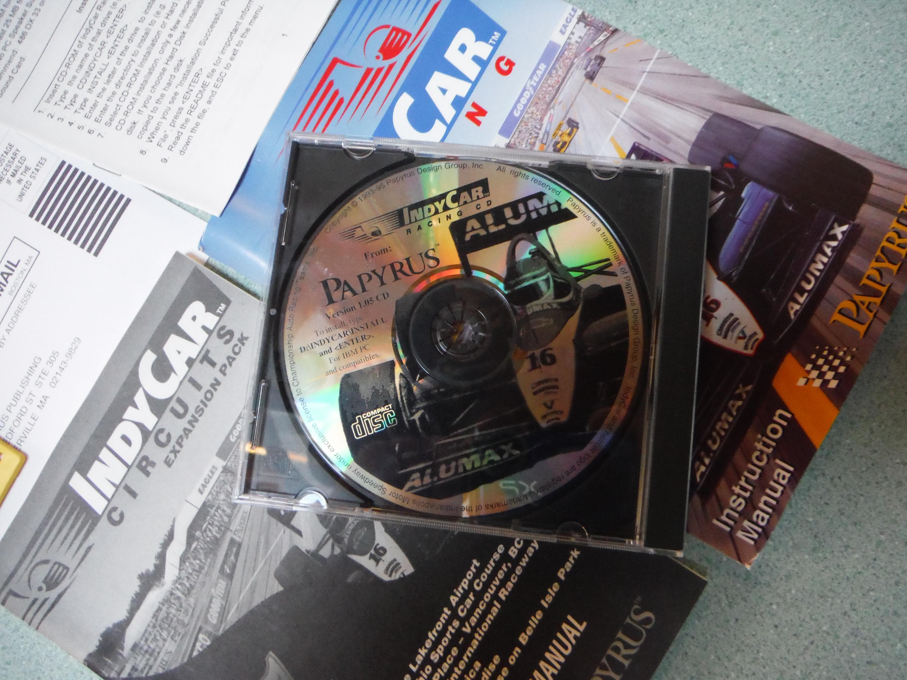 Papyrus PC CD-ROM Indy Car Racing Simulation Game. - Etsy