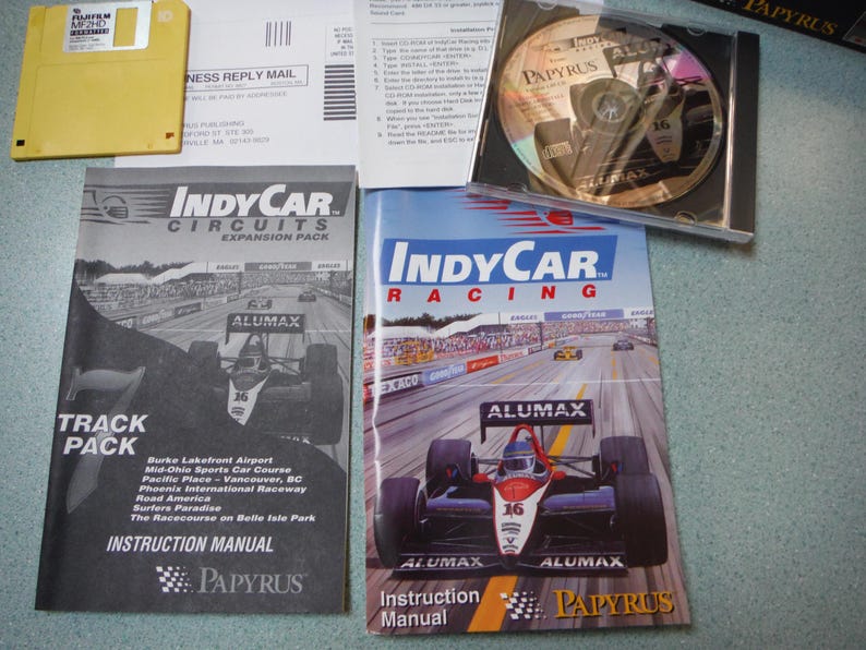 Papyrus PC CD-ROM Indy Car Racing Simulation Game. - Etsy
