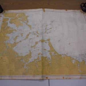 Old C.&G.S. Sea Chart Of Boston Harbor No. 13104