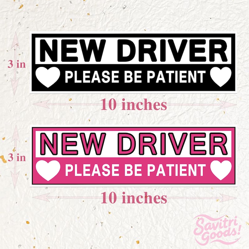 New Driver Car Stickers - Etsy