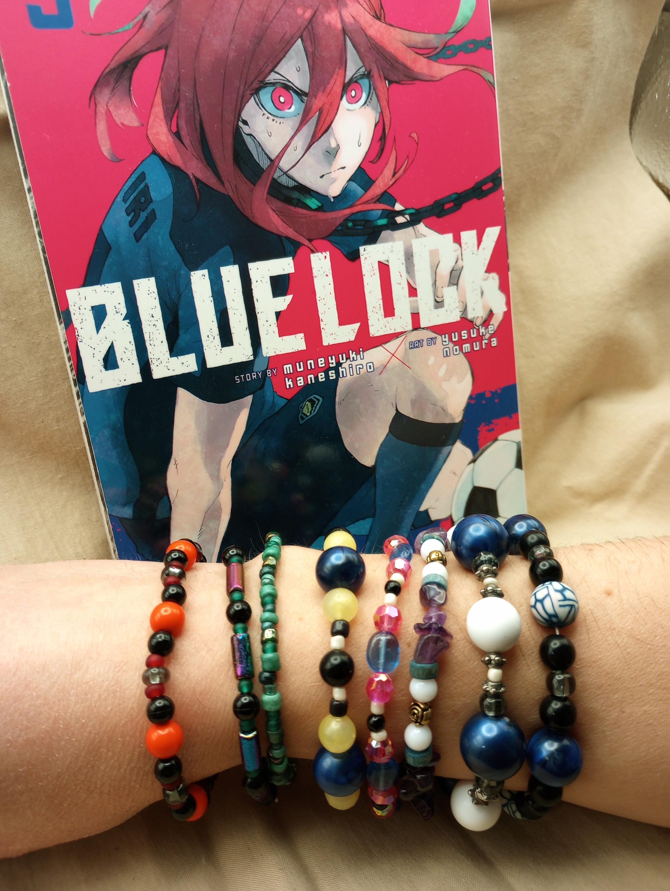 Bracelet Blue Lock Réglable - Alliage Et Cuir, Motif Anime, DIY, Pour Fans, Cadeau Adolescent - 6