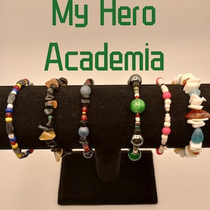 Anime Bracelets||My Hero Academia||Deku, All Might, Bakugo, Shigaraki, Uraraka||Shonen Apparel||Anime Gift Ideas||Jewelry For Anime Fans