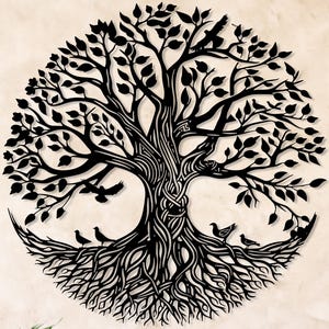 Tree of Life Metal Wall Art, Outdoor Large Tree Decor, Weatherproof Wall Hanging, Farmhouse Gift, Oversized Decor, Fireplace, Kitchen Gift