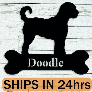 Custom Dog Breead and Bone Memorial Stake, Every Dog Breed Stake Metal Sign, Personalized Pet Gift, Dog Steel Outdoor Stake, Dog Lover Gift