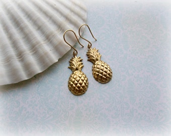 Golden Pineapple earrings