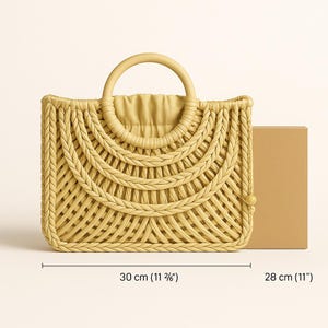 Natural Fiber Woven Bag Design"