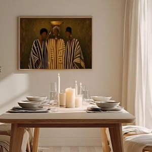 Afrocentric Art - Sisterhood - Black Art - Afro Modern Print image 2