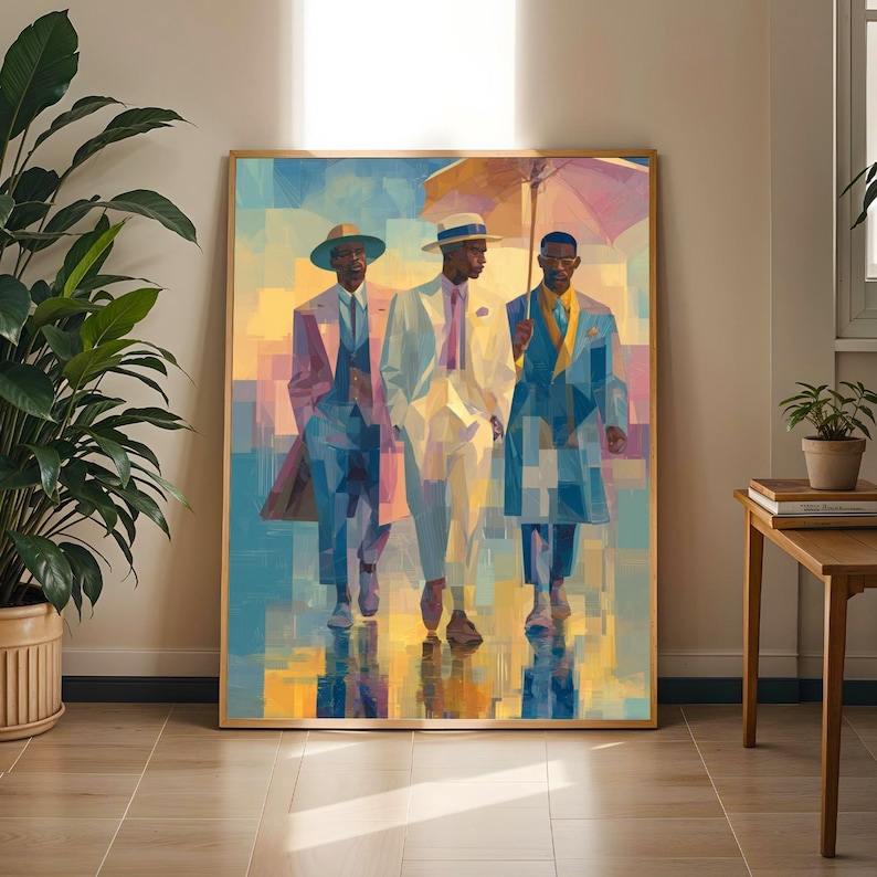 Geometric Figures Art Print: Modern Contemporary Wall Decor