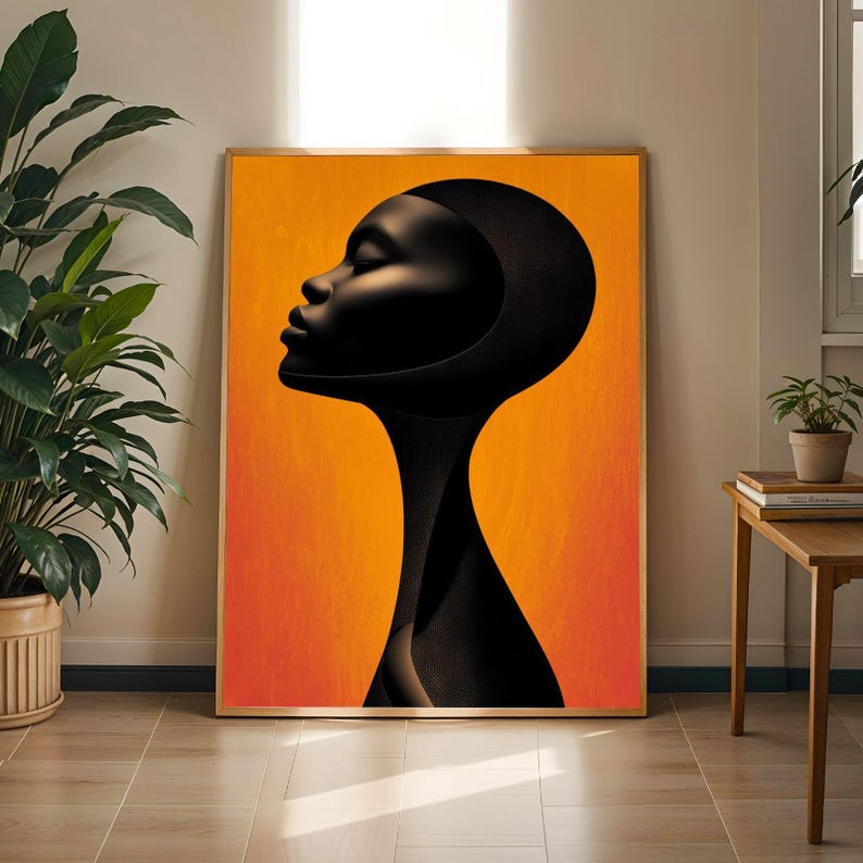 Black Ascension XIII | Melanin Art Print | Afrocentric Modern Wall Decor