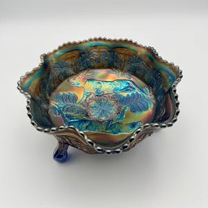 フェントン　カーニバルガラスのボンボンボウル　Butterfly アンティーク 楽天市場】【アンティーク】フェントン カーニバルガラスの