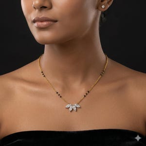 MANGALSUTRA MARQUISE PENDANT