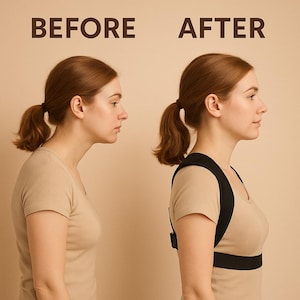 Adjustable Posture Corrector Back Brace: Pain Relief & Shoulder Support