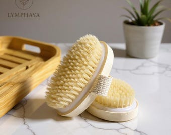 Brosse sèche naturelle pour le corps : drainage lymphatique et exfoliation pour une peau éclatante