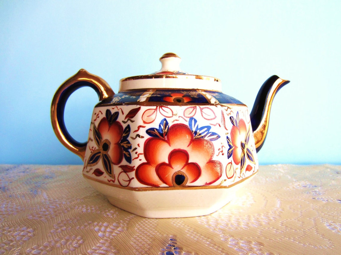 Gibsons Staffordshire Teapot English Teapot Etsy