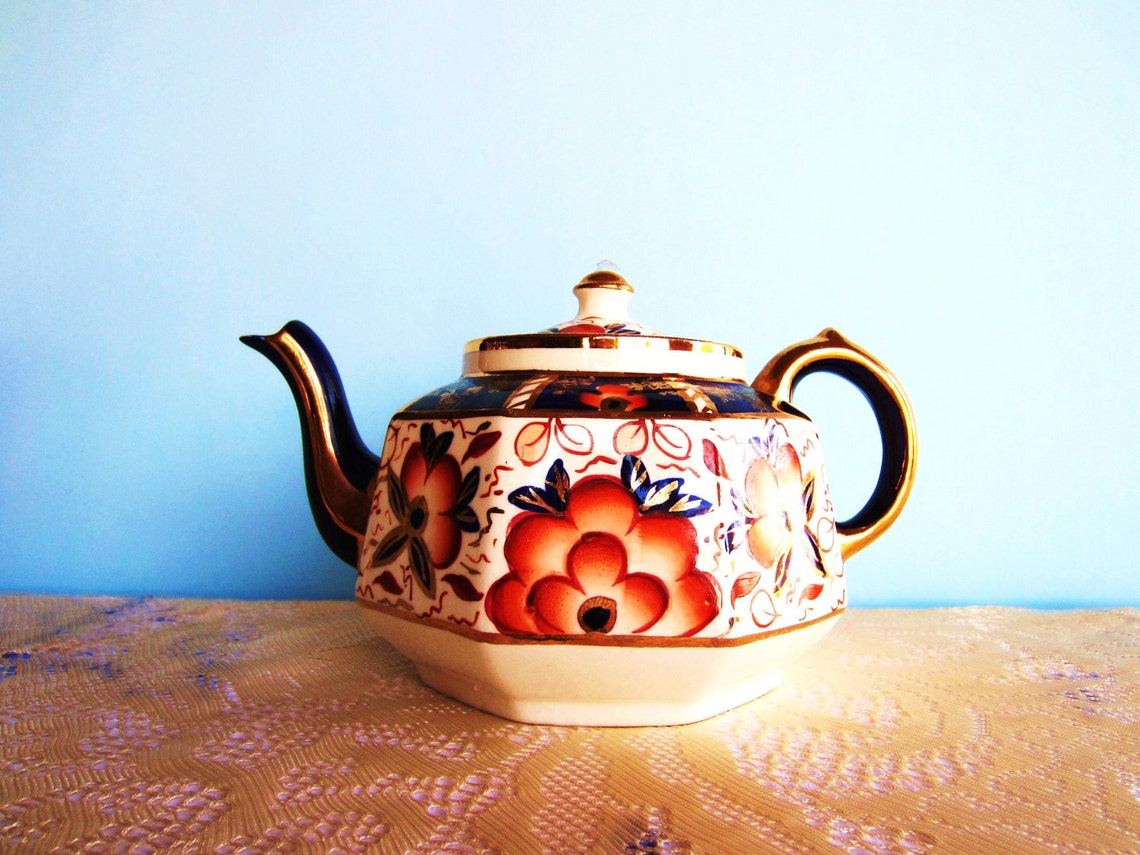 Gibsons Staffordshire Teapot English Teapot Etsy