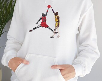 LeBron vs Jordan Hoodie: Legendary Moments Basketball Sweatshirt