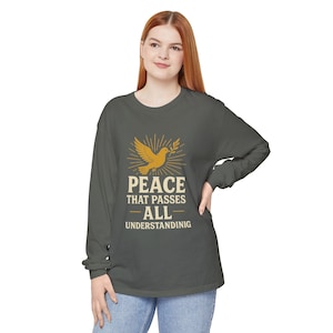 Unisex Garment-dyed Long Sleeve T-Shirt