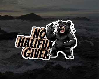 Funny Halifax Canada Sticker, Kiss-Cut Vinyl Decals