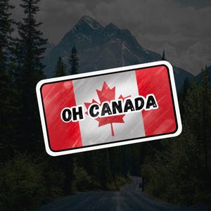 Oh Canada, Kiss-Cut Vinyl Decals