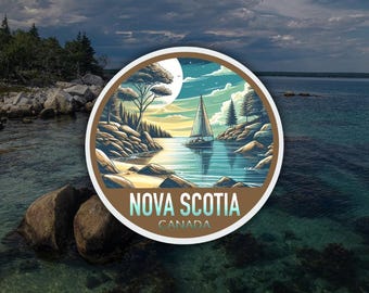 Nova Scotia Canada, Kiss-Cut Vinyl Decals