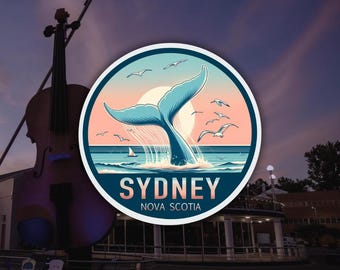 Sydney Nova Scotia Canada, Kiss-Cut Vinyl Decals