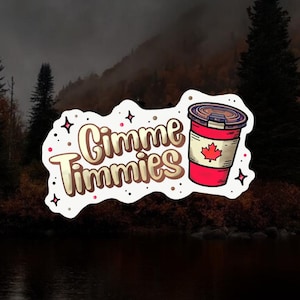 Tim Horton&#39;s Funny Sticker, Kiss-Cut Vinyl Decals