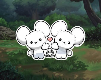 Tandemaus, Kiss-Cut Sticker