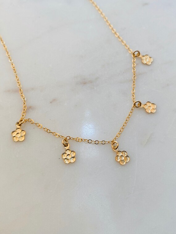 Flower Choker Necklace Gift 
