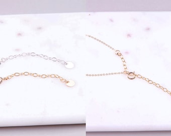 Ketting extensie keten, ketting extender, keten extender, verwisselbare extender, verstelbare ketting voor ketting en armband, gouden ketting