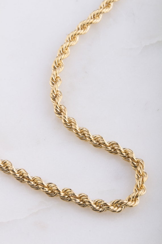 14k gold rope chain 18 inch 3mm online