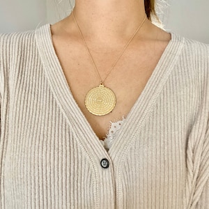 Spaanse gebedsketting, onzevader hanger, Padre Nuestro, cadeau voor haar, ons vadergebed, katholieke sieraden, gouden katholieke medaille