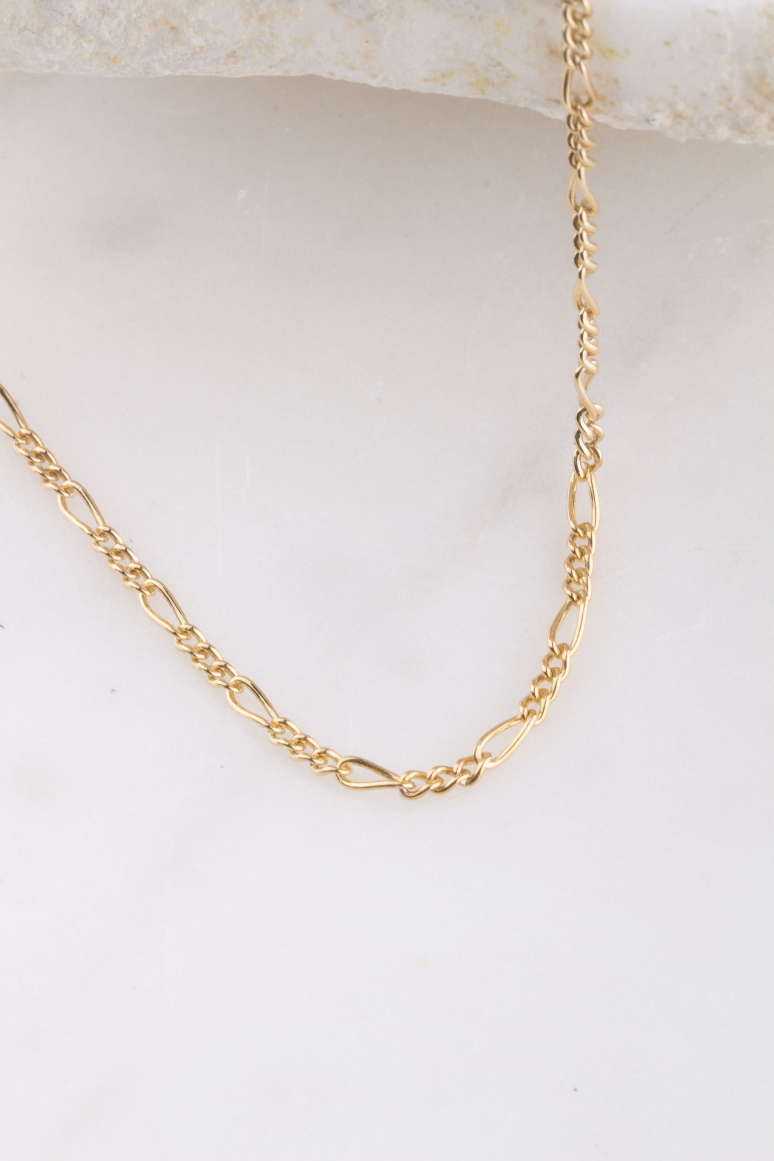 O element - Mind Figaro Necklace - Forgyldt main image 1