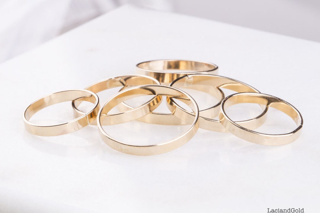 Plain Modern Stackable Midi Ring, Stacking Rings, 14K Gold Filled ...